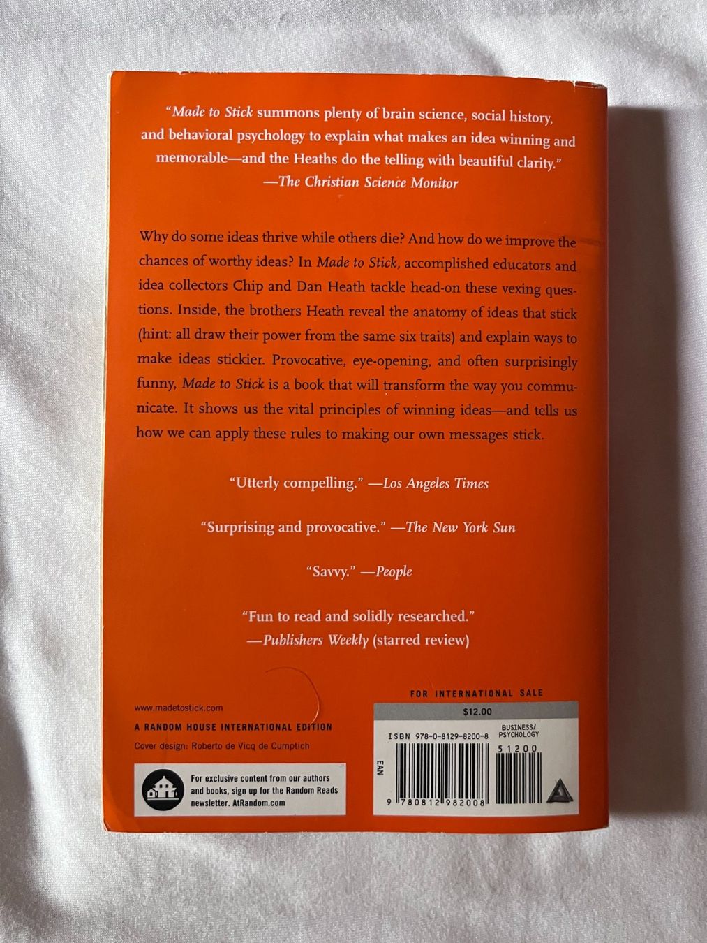 Bücher: Livre "Made to stick" - Chip Heath & Dan Heath – Neu (gemäss Beschreibung) aus Pully von Artemisya 1
