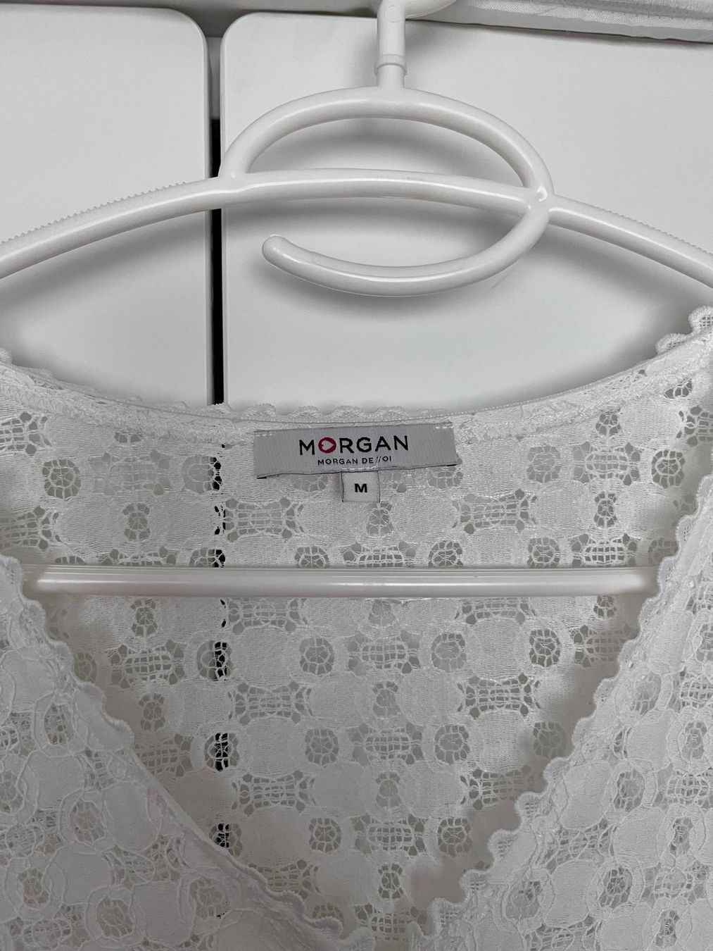 Morgan Camicette: Top/Bluse Morgan (Grösse M) - weiss – Usato da Basel venduto da CocoBasel 1