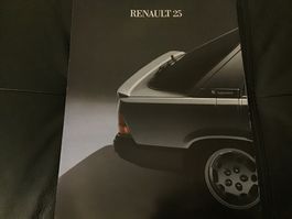 Renault 25 Faltprospekt 8 Seiten Ausgabe ca. 1984