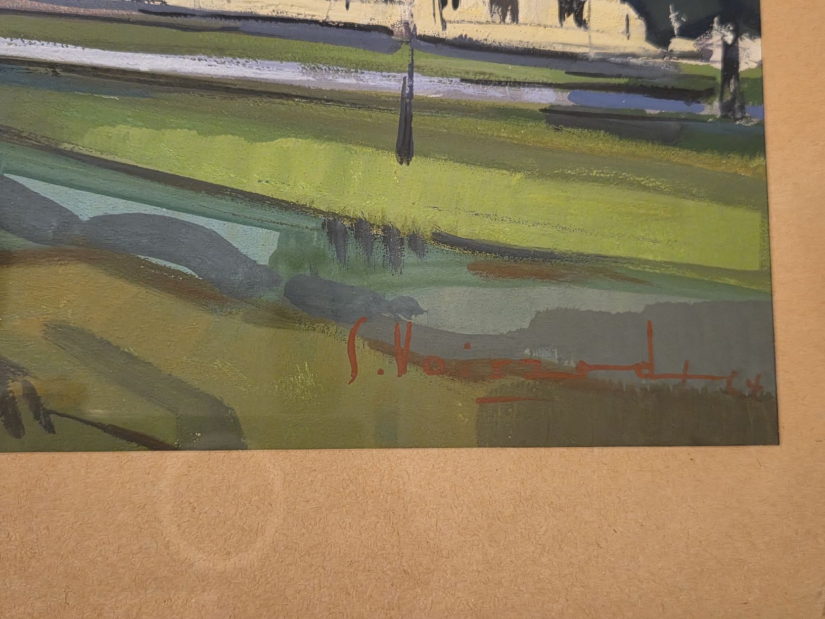 Gemälde: Voisard Serge Gouache – Gebraucht aus Hauptwil von Schwertfisch24 1