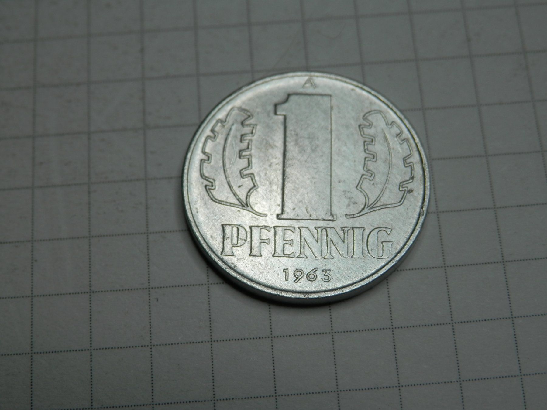 Tutti le monete: Deutschland - DDR 1 Pfennig, 1963 – Usato da Weiach venduto da weiach81