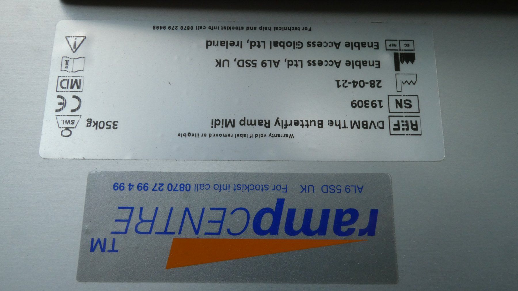 Altro: Schwellenrampe Bufferfly 70 cm – Usato da Rubigen venduto da OPERNFREUND 3