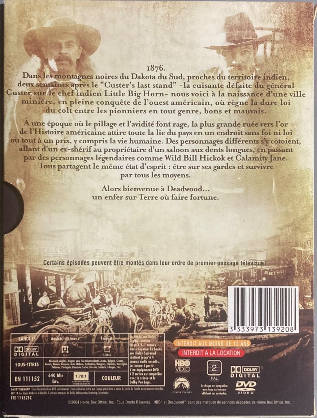 Tutti i DVDs: DEADWOOD (INTEGRALE SAISON 1) – Usato da Poliez-Pittet venduto da Newtown-Records 2