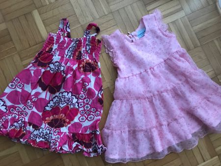 2 rosa Sommer Kleidchen Grösse 74/80 - Porto 3.40