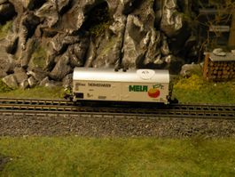 Modelleisenbahn Thermoswagen Mela weiss (43)