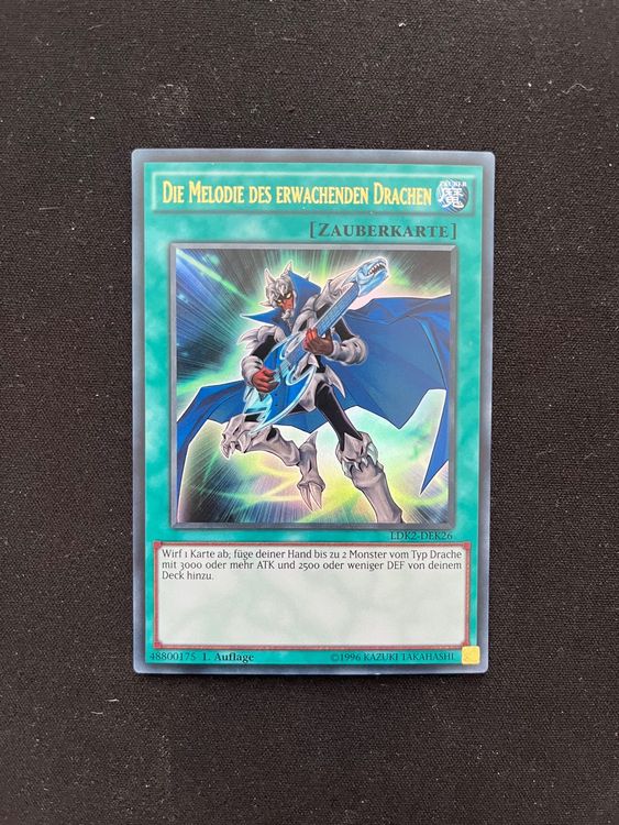 Yu-Gi-Oh! Carta Metallica TCG LDK2-DEJ41 Drago Rosso - Ultra Rare In Tedesco, Edizione Legendary Decks 2