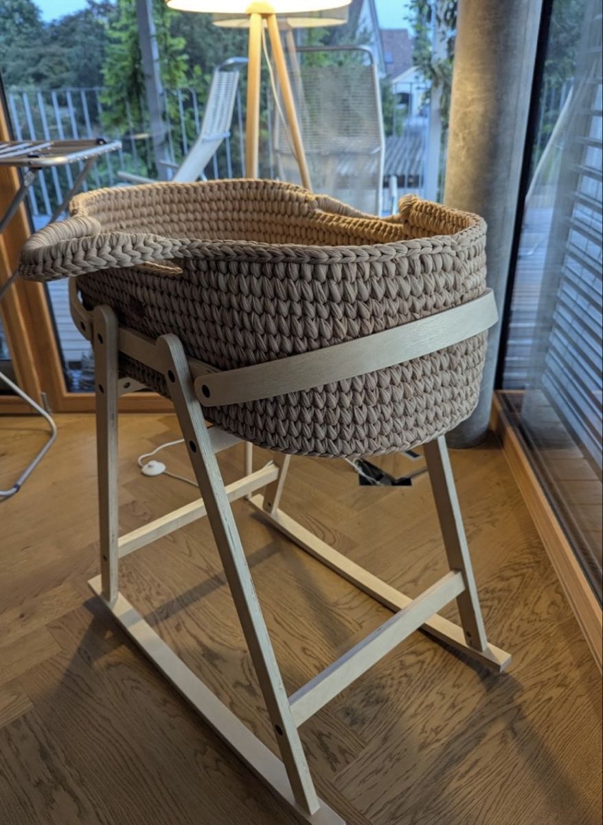 Sdraiette & Sdraiette a dondolo: LIINI Babywiege Mokka – Nuovo (secondo la descrizione) da Muttenz venduto da bloggie 1
