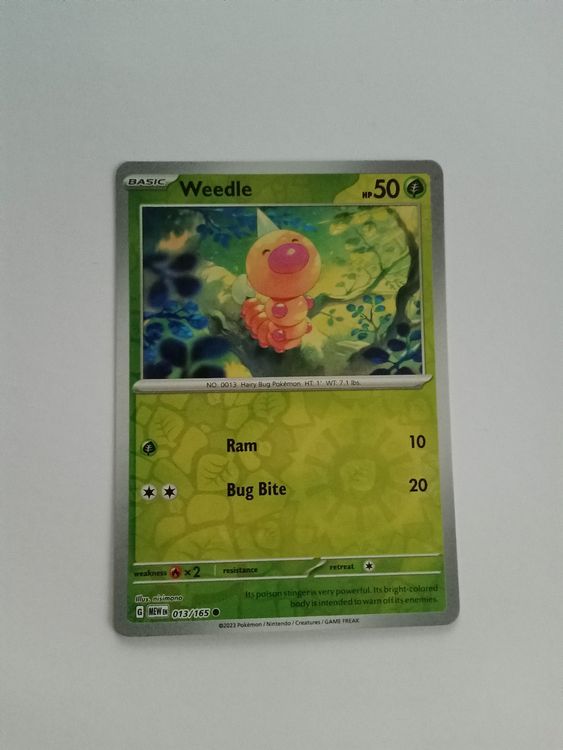 Weedle Hornliu REVERSE HOLO Pokemon 151 Mew Kaufen auf Ricardo