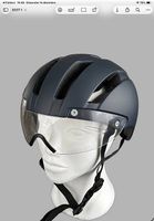 Casque vélo/e-bike LED | neuf (démo) | bleu mat