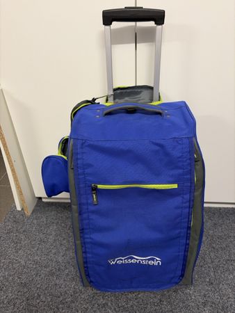 Schrankkoffer Weissenstein blau mit Regalfächern gut