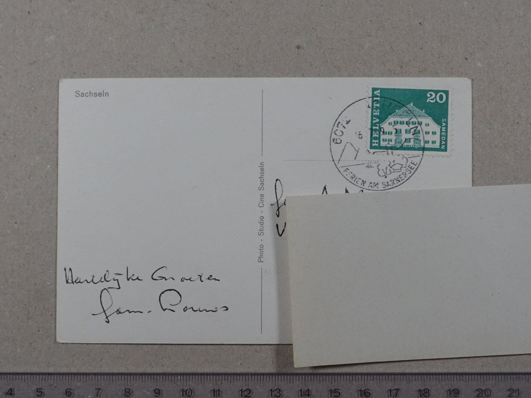 Cartoline postali: Sachseln – Usato da Lenzburg venduto da fh1 1