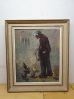 Charles Wilton Ölgemälde Hühner Öl auf Leinwand 50x60