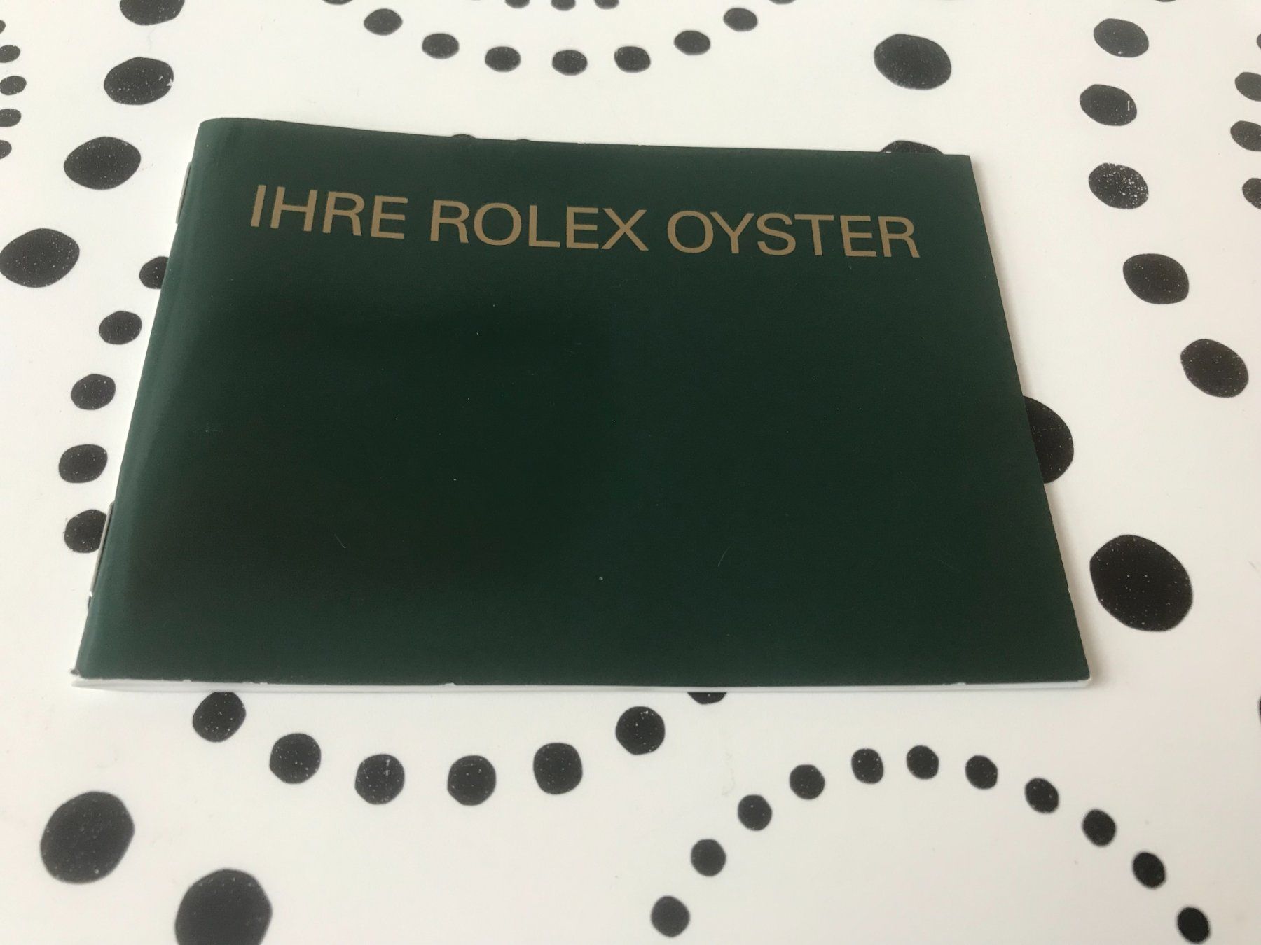 Documenti: ROLEX OPERATING - "IHRE ROLEX OYSTER" DE 11.2007 !!! – Usato da Epalinges venduto da dream-watch