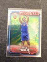 Topps Chrome Justin Edwards Philadelphia NBA RC
