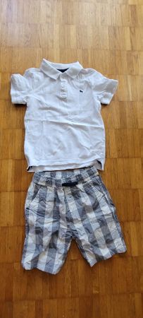 karierte Shorts Poloshirt gr 98 Junge
