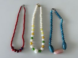 Collection Méditerranéenne – Lot de 3 colliers colorés