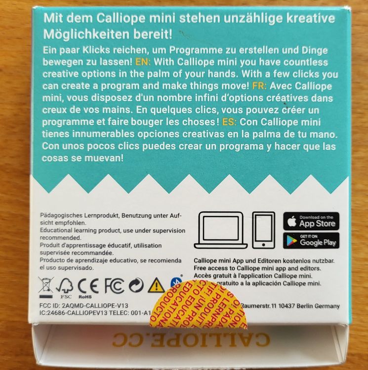 carte-de-programmation-calliope-mini-kaufen-auf-ricardo