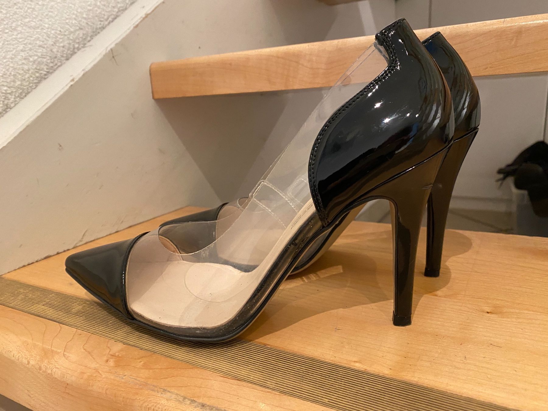 Scarpe da donna: High Heels schwarz/transparent – Nuovo (secondo la descrizione) da Regensdorf venduto da Midget64