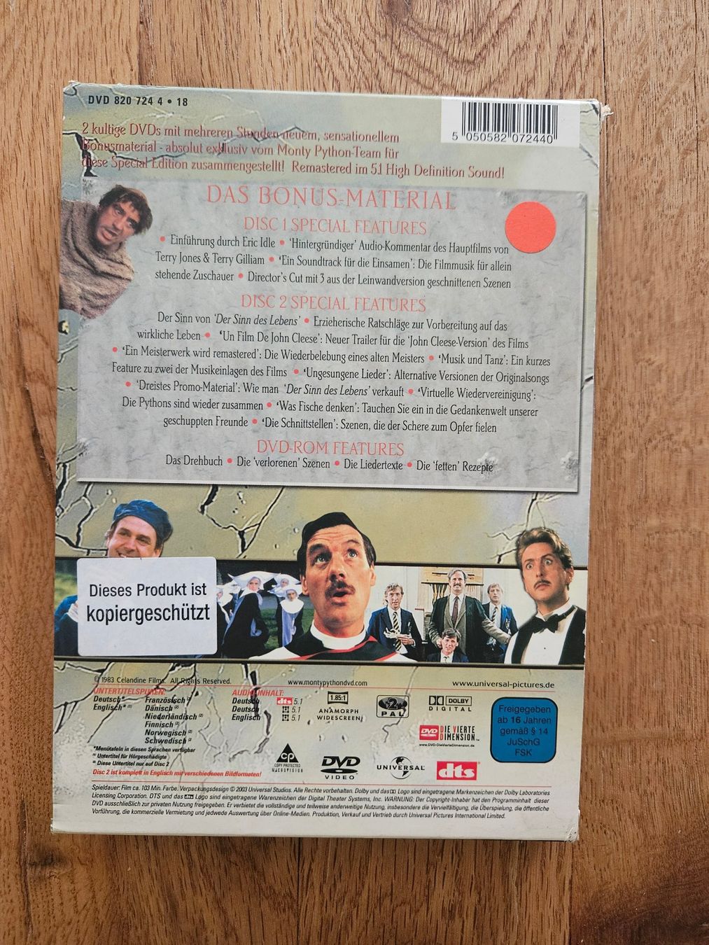 Tutti i DVDs: Monty Phytons der Sinn des Lebens – Usato da St.Gallen venduto da Capsule_Corporation 1