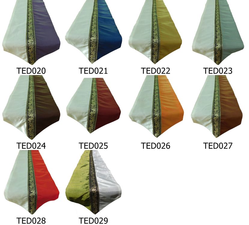 Elefanten-Tischläufer Aus Thai-Seide – 150 Cm Lang, 33 Cm Breit, Maschinenwaschbar (verschiedene Farben)