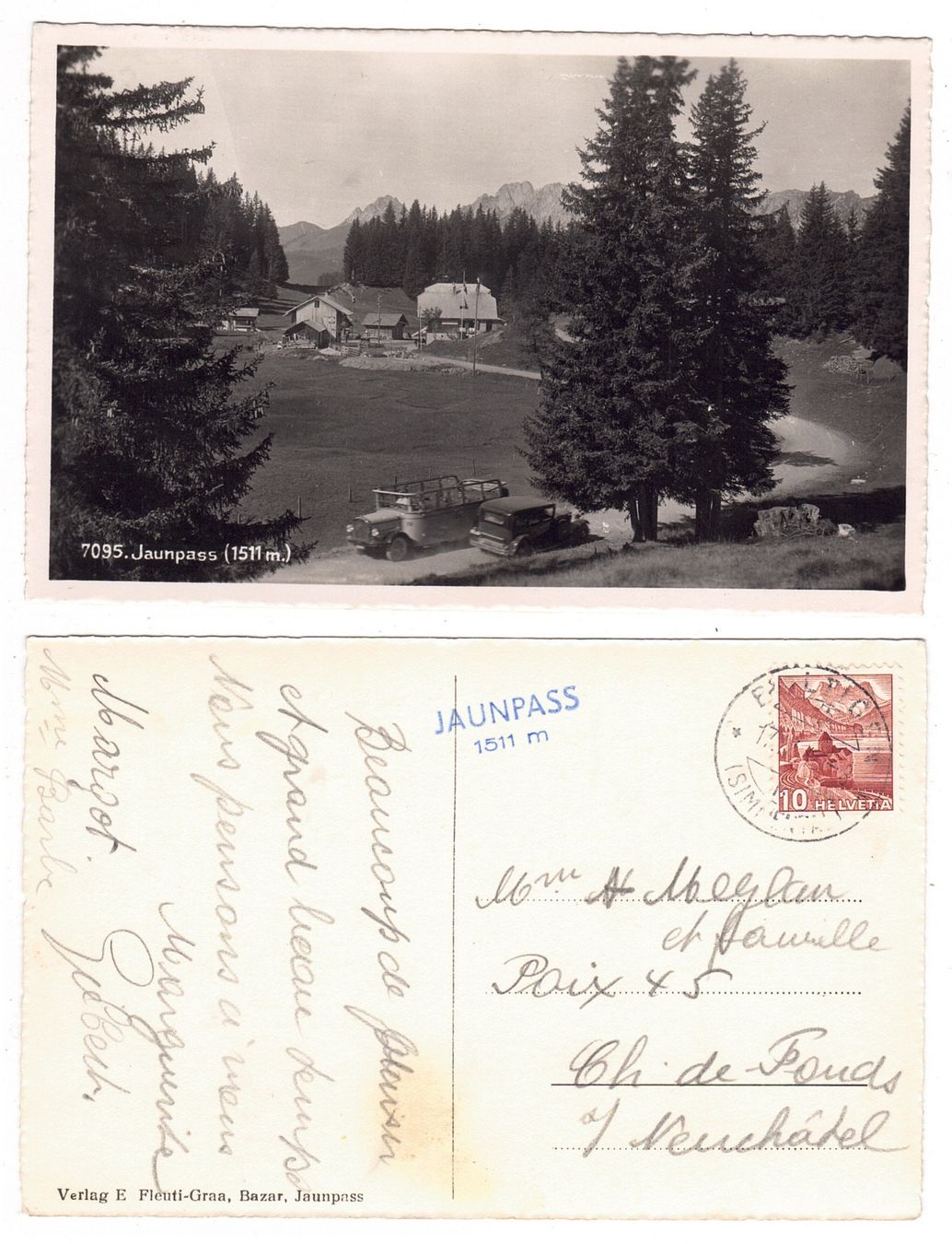Cartoline postali: Jaunpass – Usato da La Tour-de-Peilz venduto da amjust