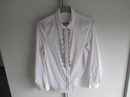 Bluse, Paul Kehl, weiss, festlich, Gr. 40