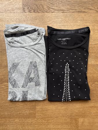 Zwei T-Shirts von Karl Lagerfeld Gr. XS