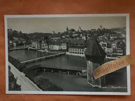 Alte Ansichtskarte Luzern - Kapellbrücke, Guter Zustand!