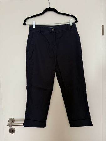 Next Navy Cropped/Capri Trousers, size 10 petite