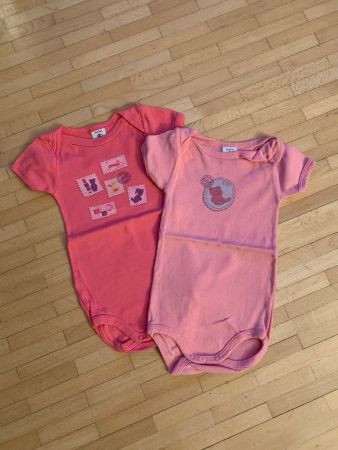 Bodies Mädchen Gr. 67 Petit Bateau 2 Stk