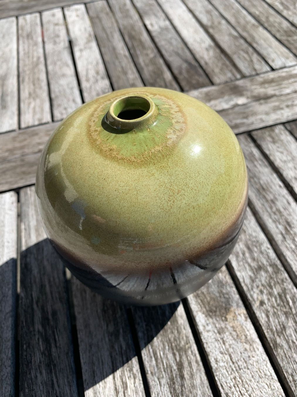 Vasi & Recipienti: Vase Keramik grün-braun – Usato da Zürich venduto da Sylvia77 1