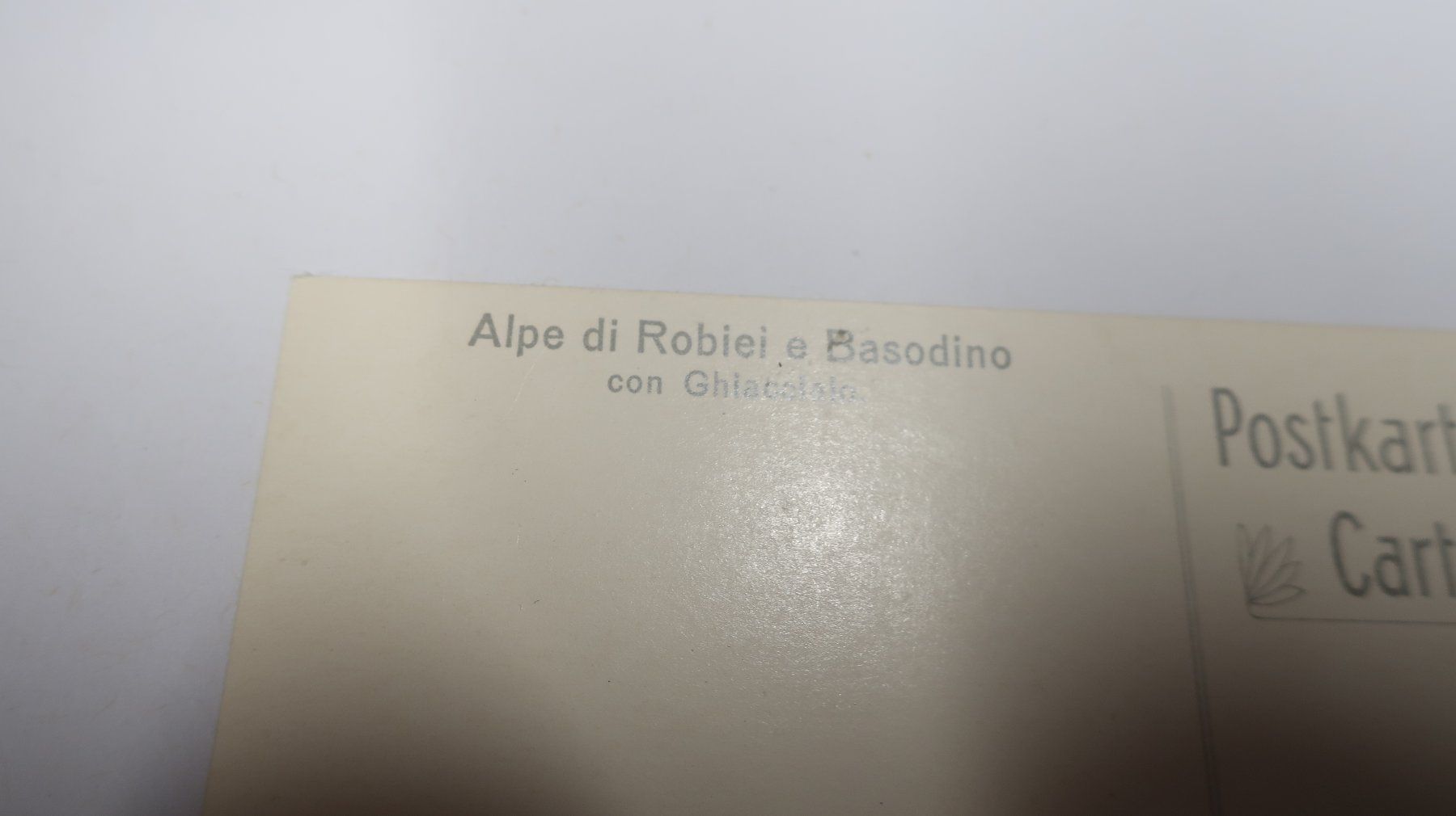 Ansichtskarten: Alp di Robiel e Basodino con Ghiacciaio – Gebraucht aus Cormoret von Pascalll2001 5