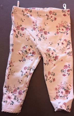 Süsse Mädchen Leggings Gr. 68 Blumenmuster Rosa
