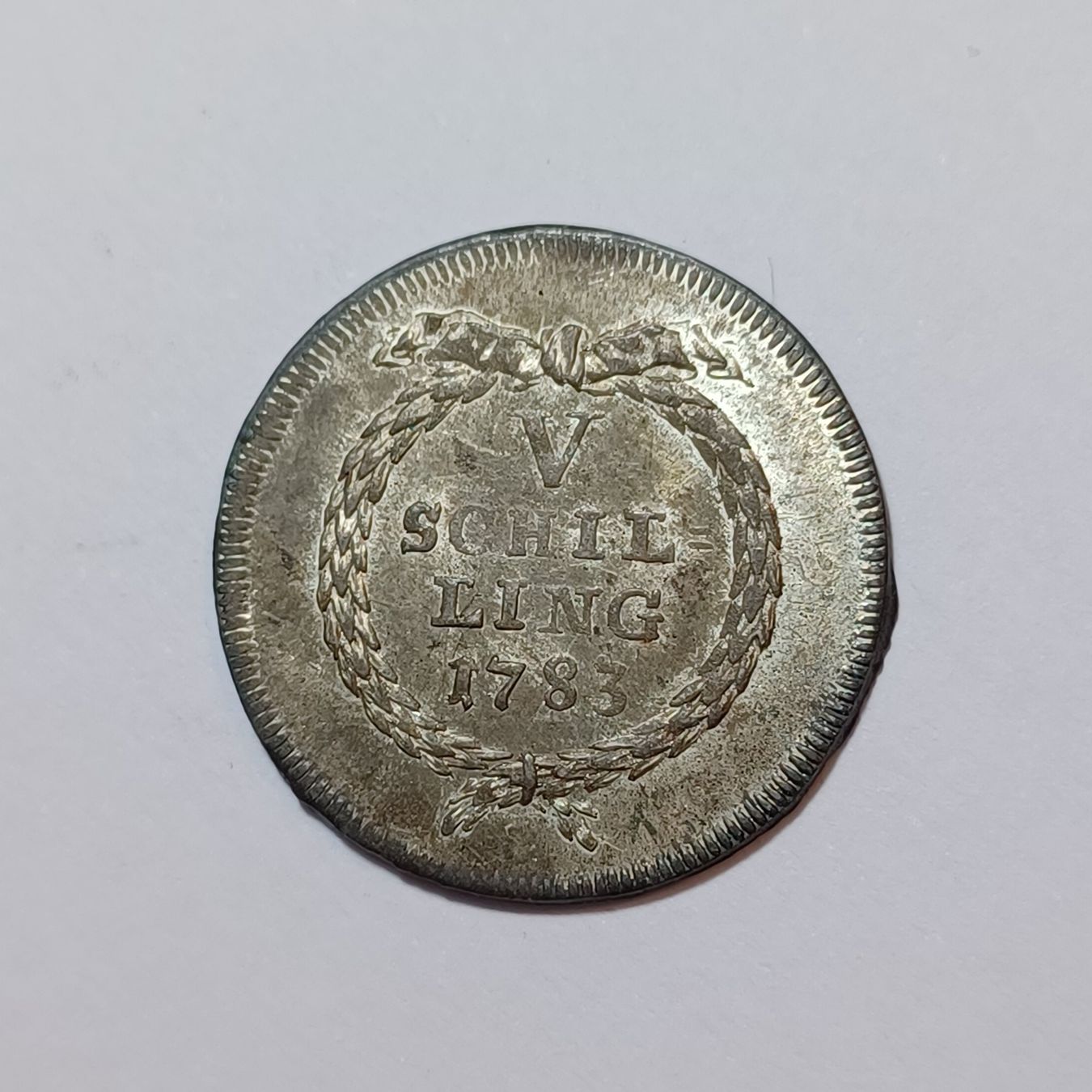Tutti le monete: 5 Schilling 1783 Zürich – Usato da Pfäffikon ZH venduto da Schweizer_Muenzen