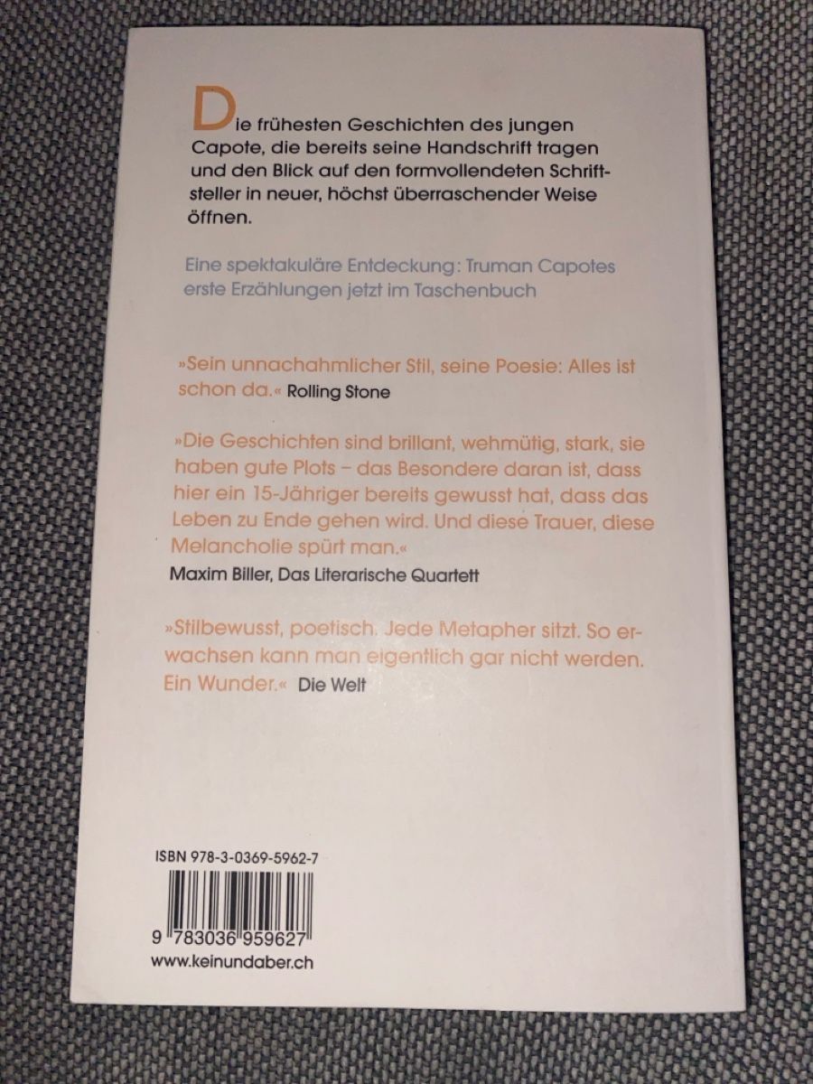 Libri: Truman Capote: Wo die Welt anfängt – Usato da Schmerikon venduto da tam_k9vb 1