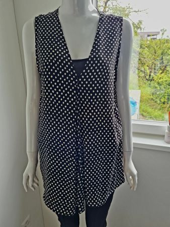 Bluse Top FFC  schwarz-weiss