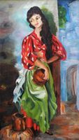 Francisco Ribera Gómez 1907 - 1990 Hübsche Südländerin Kopie