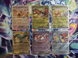 Pokemon Karten Set 6 Stck. verschiedene Ex
