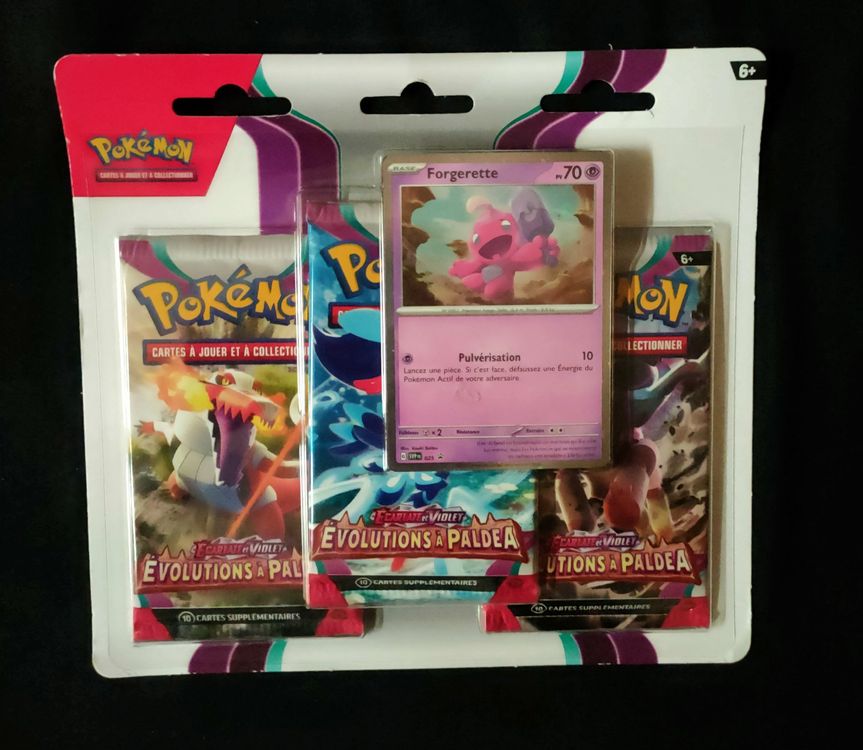 TRIPACK - FORGERETTE Pokémon ÉVOLUTIONS à PALDEA SV2 main image 1