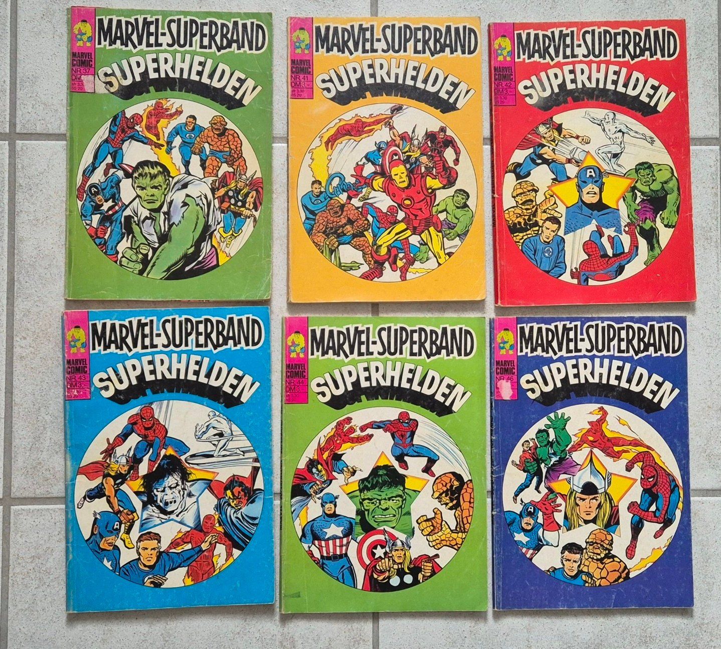 Fumetti: Marvel-Superband Superhelden, 6 Stk, ab 1975 – Usato da Winterthur venduto da Wolfensberg