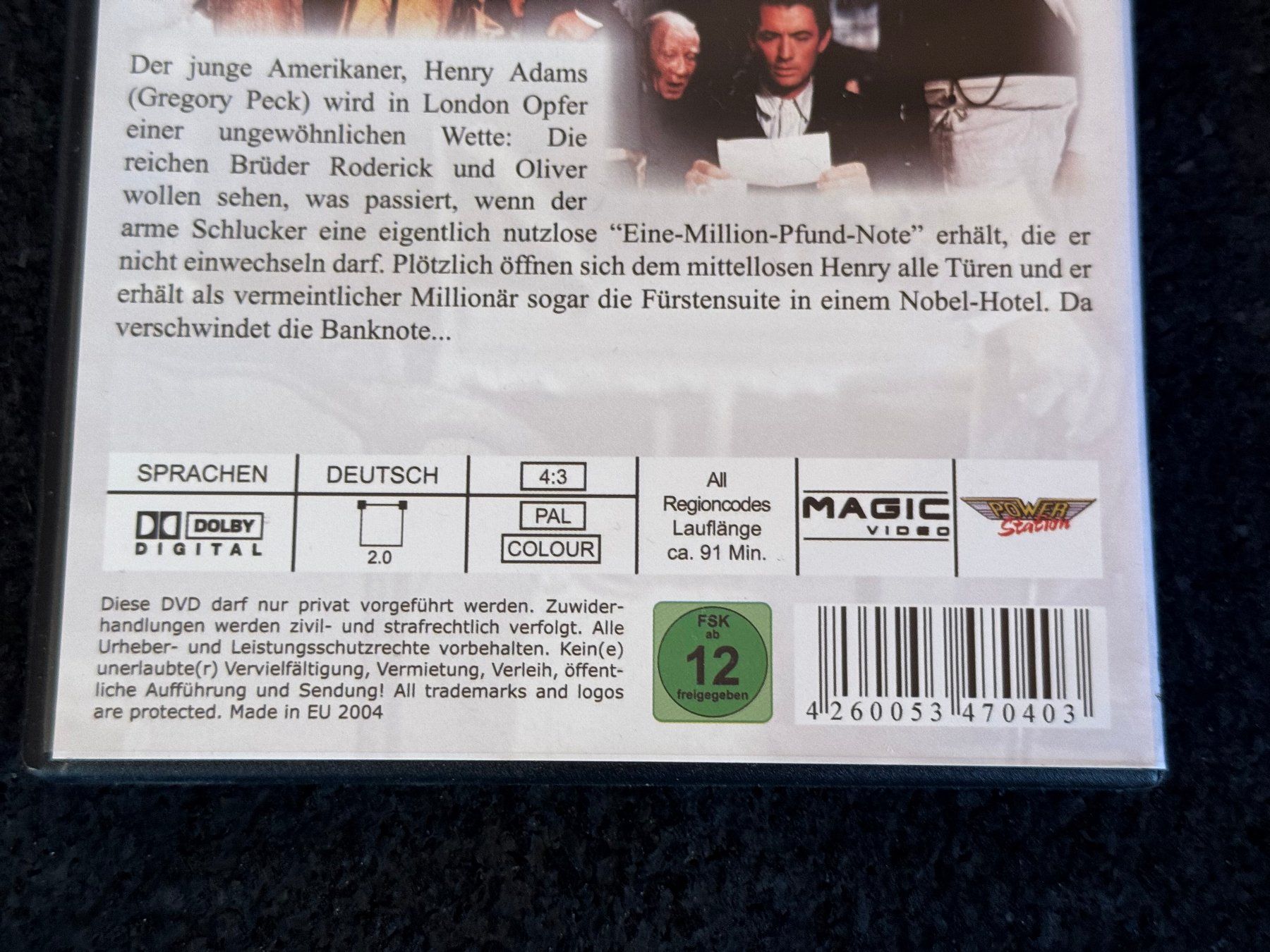 Tutti i DVDs: The Million Pound Note "Sein grösster Bluff" DVD DE – Usato da Fribourg venduto da tschjoly 3