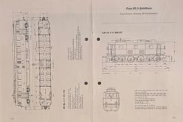 BLS - 4 Typenskizzen - von 4 Lokomotiven - A3