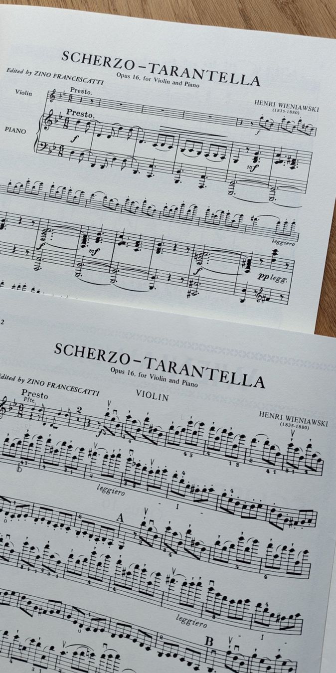Libri: Scherzo Tarantella; Wieniawski – Usato da Zürich venduto da kba_579s 1