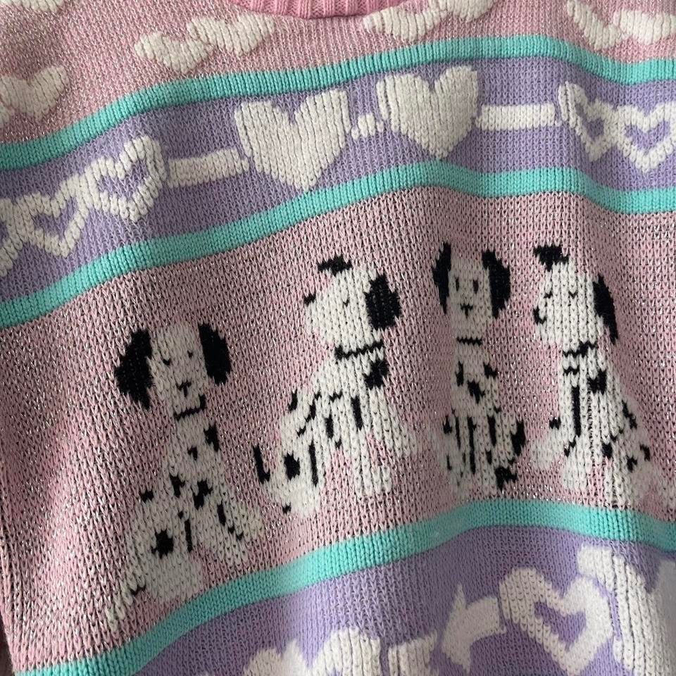 Maglioni & Felpe: Adele Vintage Dalmatiner Sweater 80s Grösse S – Usato da Grenchen venduto da sojalatte 2