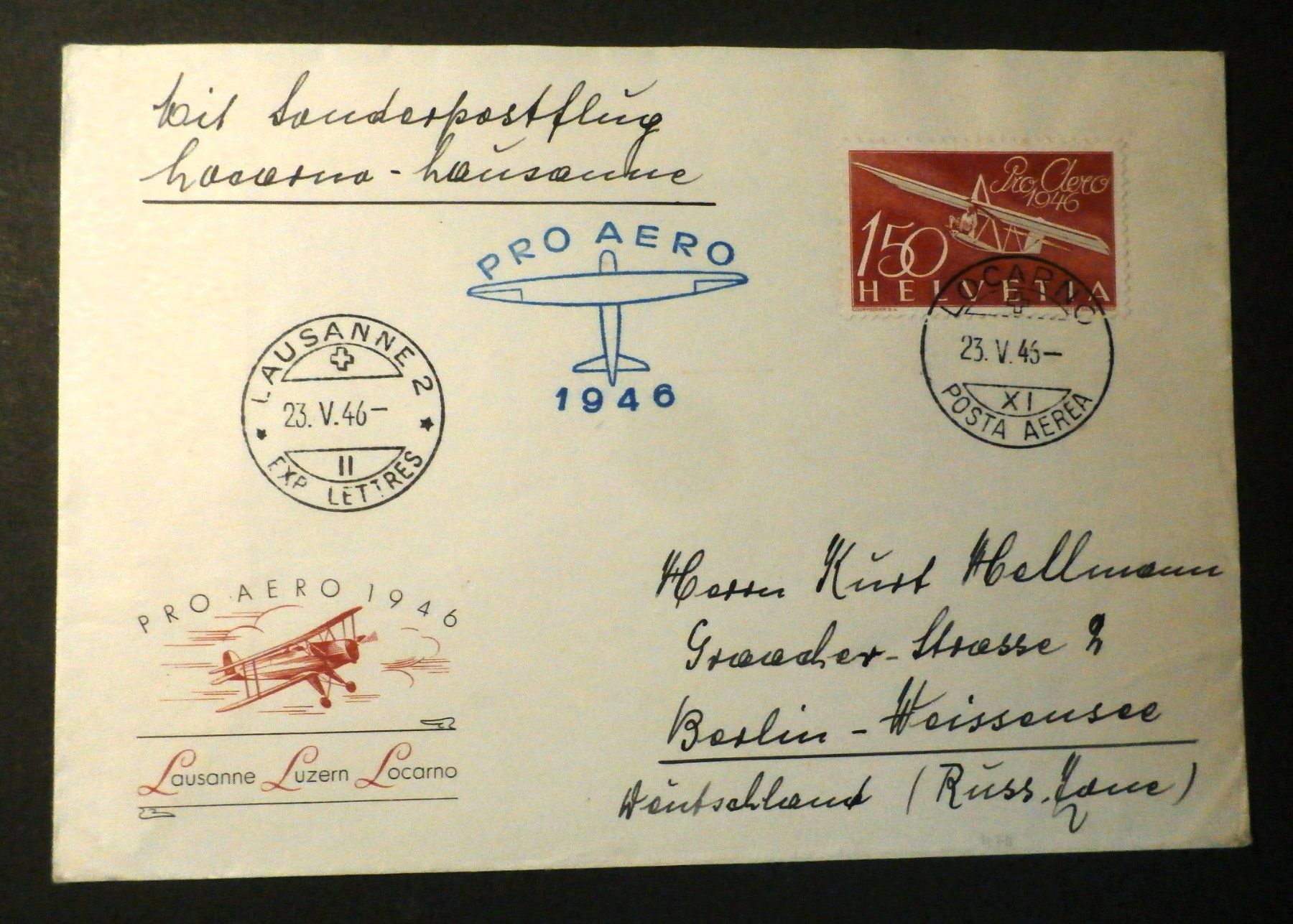 Tous les timbres: CH Flugpost 1946 – D'occasion à Kehrsatz par Bernherb2 1