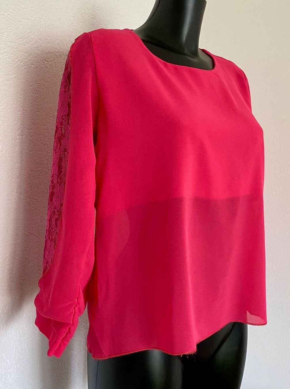 Blusen: Gr 38 Chiffon Bluse mit Spitzeneinsatz – Gebraucht aus Rickenbach b. Wil von sunneschii_ 2