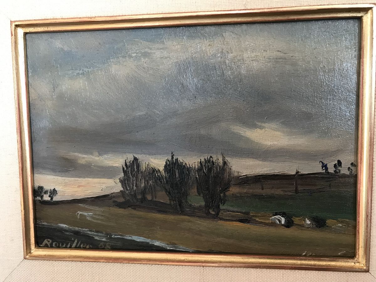 Dipinti: Armand Henri Rouiller paysage de compagne – Usato da Villeneuve VD venduto da sim_q5hp 4