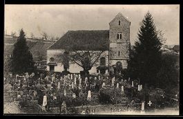 AK Erlach, Kirche und Friedhof