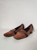 Schicke Braune Wildleder Mokassins Gr. 35.5 Schuhe Herbst