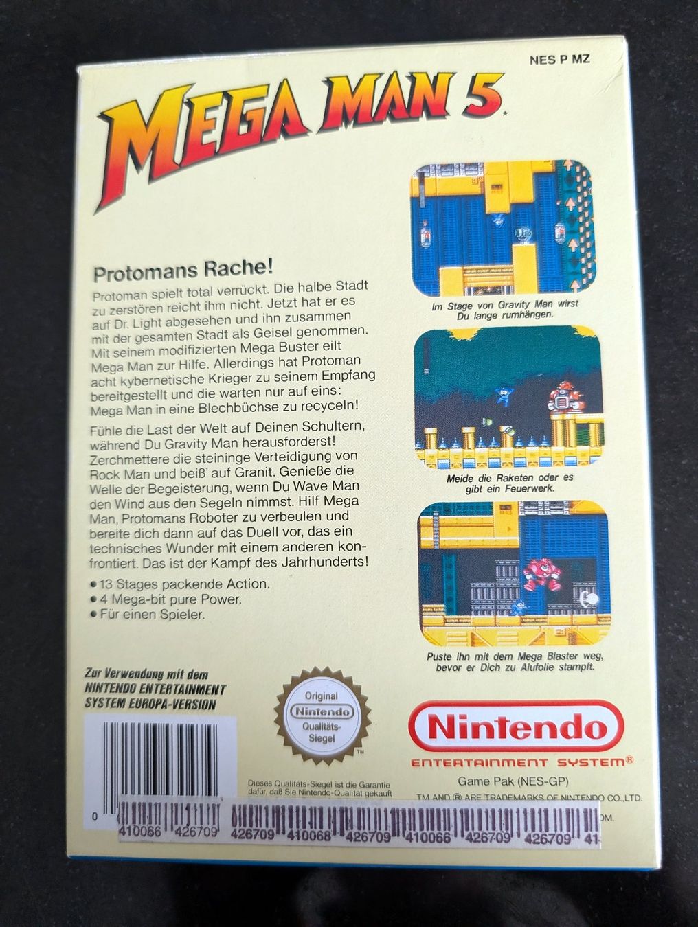 Nintendo Giochi: MEGA MAN  5 (PAL) - NINTENDO NES – Usato da Spiegel b. Bern venduto da Natix 1